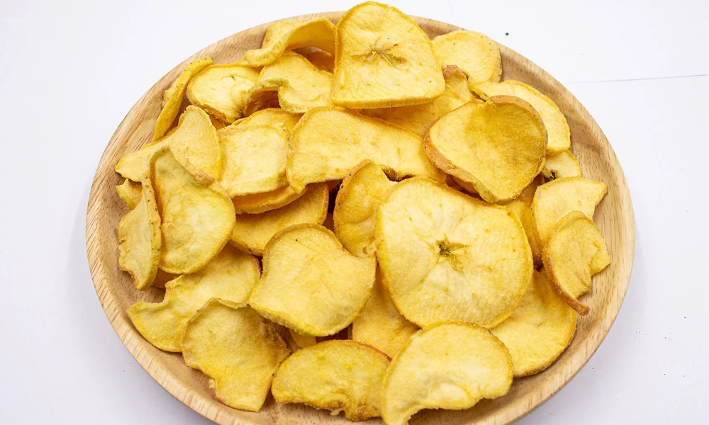 Vacuum Fried Matcha apple chips product-1000-600